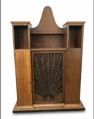 Mobile Bar Architettonico in Palissandro e Metallo – Alta Ebanisteria Art D&eacute;co. Pregevole mobile 