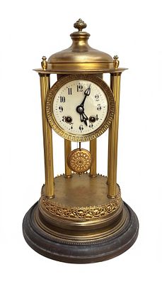 Orologio a Pendolo in Stile Neoclassico cm 40. Raffinato esempio di alta orologeria decorativa 