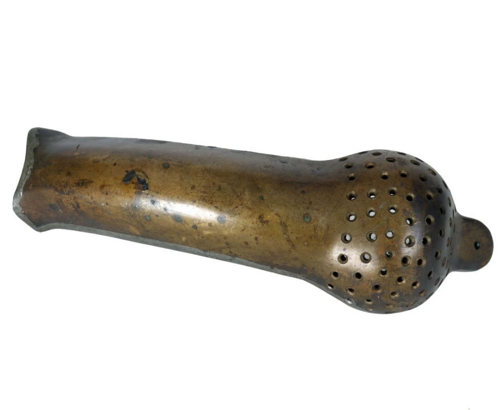 Lot 171: Antique Diving Helmet Brass Exhaust Body