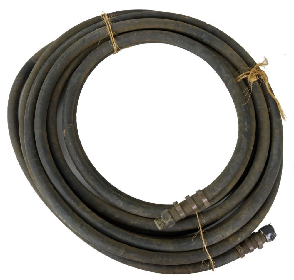 Lot 177: WWII Era Mark V Divers Air Line Hose Republic Rubber