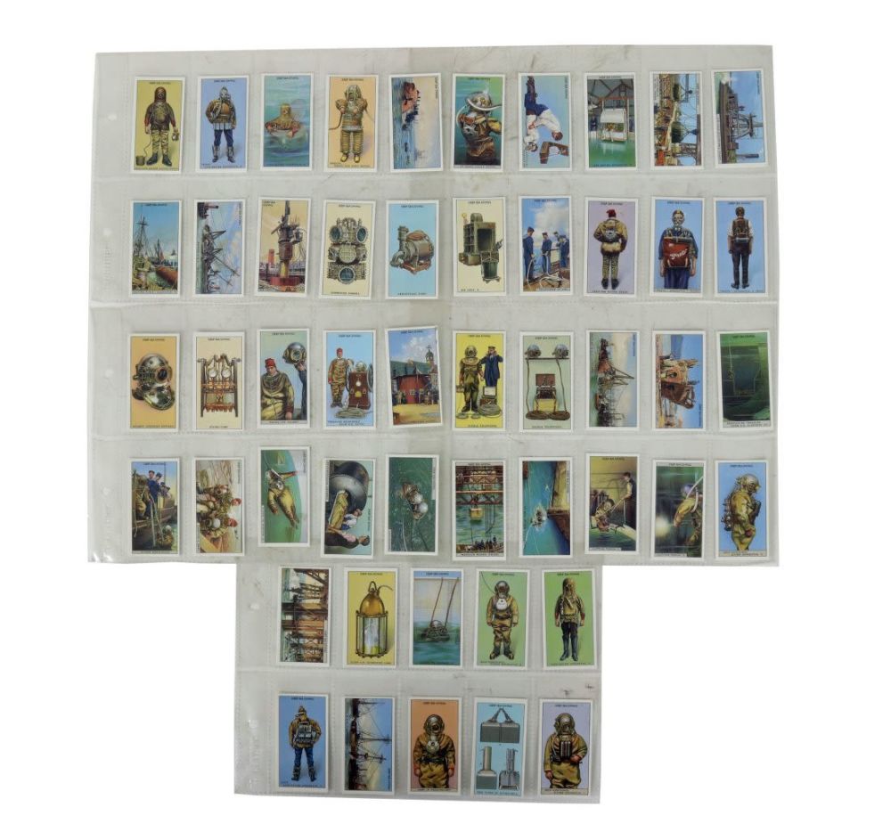 Lot 195: 50 English Victoria Gallery Divers Trading Cards
