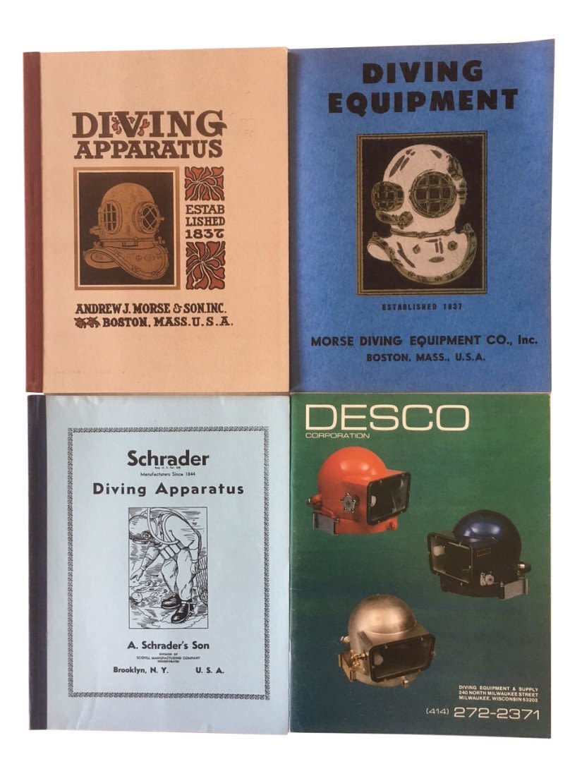 Lot 202: Morse, Schrader & DESCO Diving Helmet Equipment Catalogs