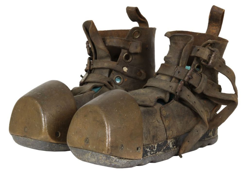 Lot 208: Siebe Gorman Brass & Lead Divers Boots