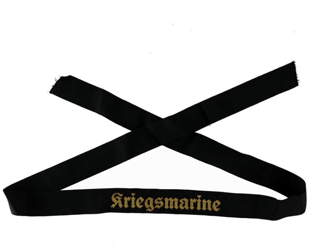 Lot 221: WW2 Kriegsmarine German Navy Tally Cap Ribbon