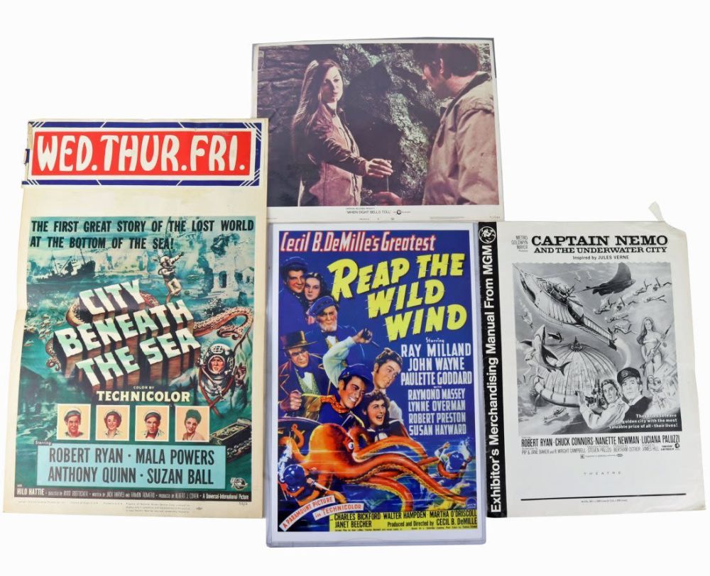 Lot 222: Vintage Diving Movie Posters Press Kit & Photos