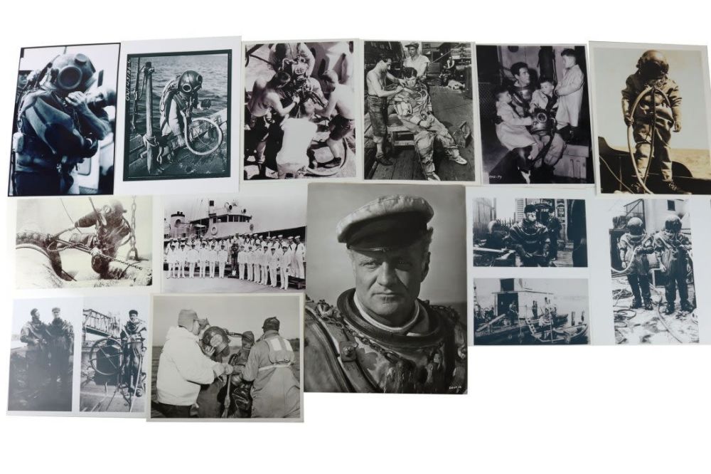 Lot 224: Vintage Diving Helmet Photographs Collection #1