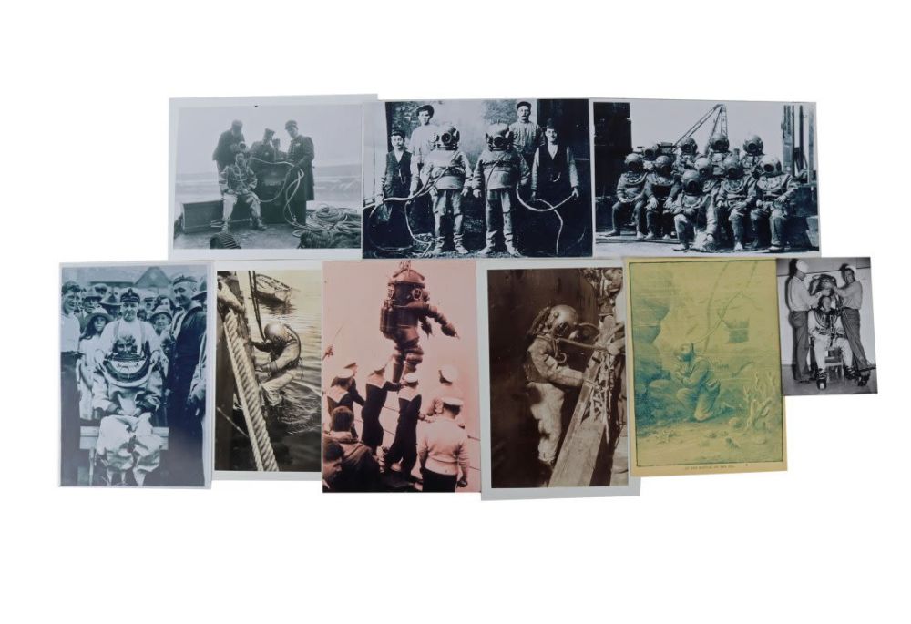 Lot 227: Vintage Diving Helmet Photographs Collection #4