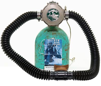 1955 Northill Air Lung Green Label Double Hose Regulator. This is an extremely nice example of a 