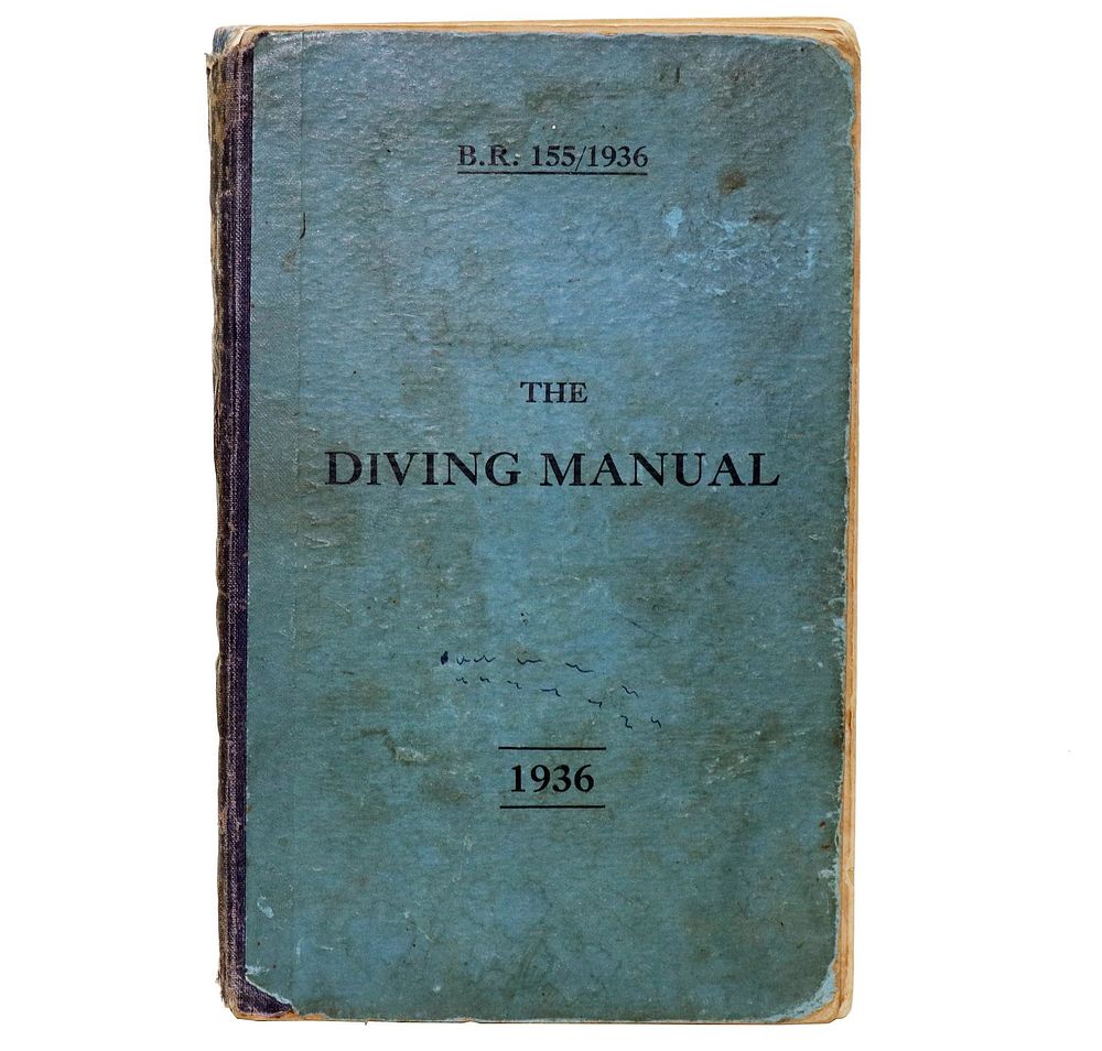 Lot 159: Original 1936 Royal Navy Diving Manual