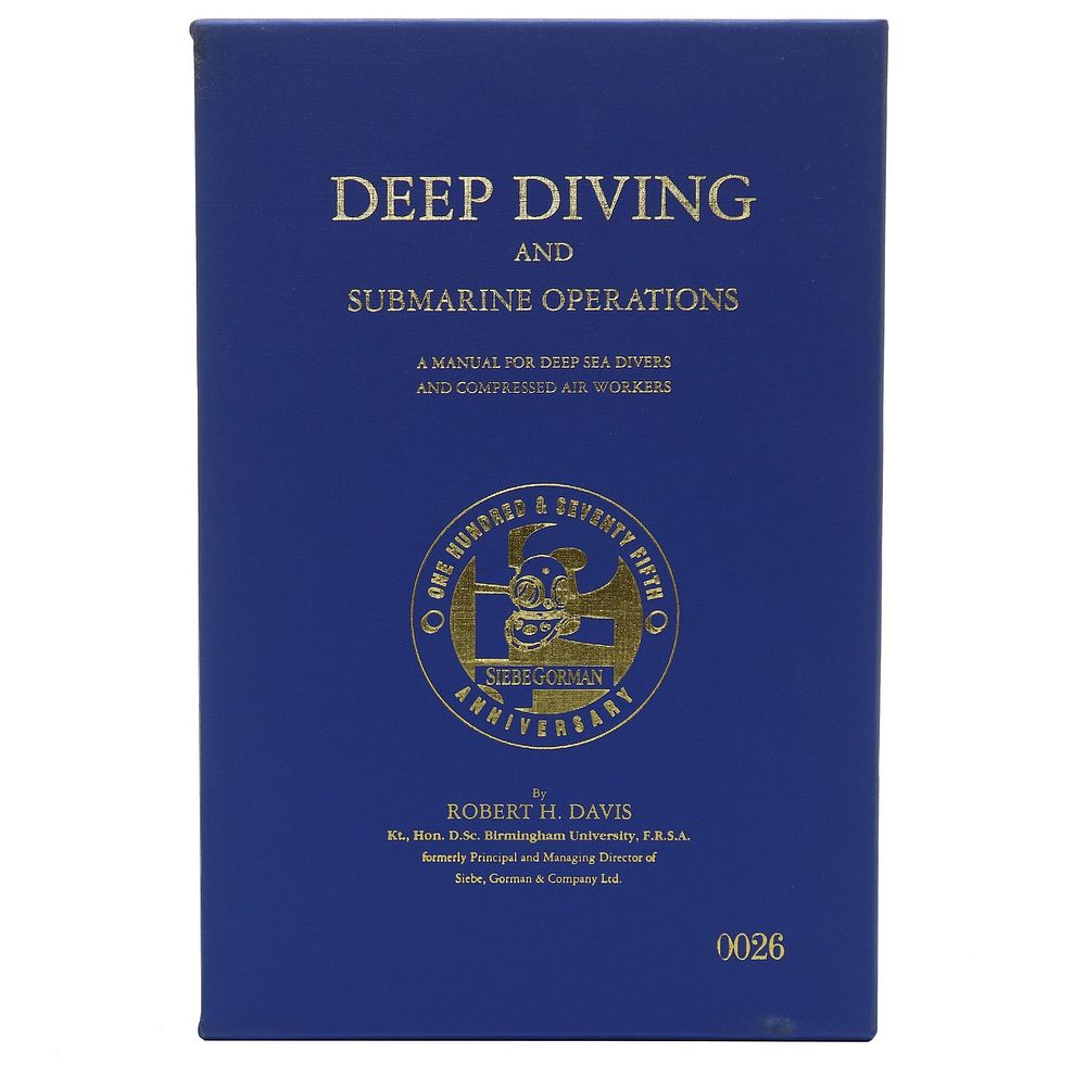 Lot 168: 1995 Siebe Gorman Deep Diving Submarine Operations 9th Edition