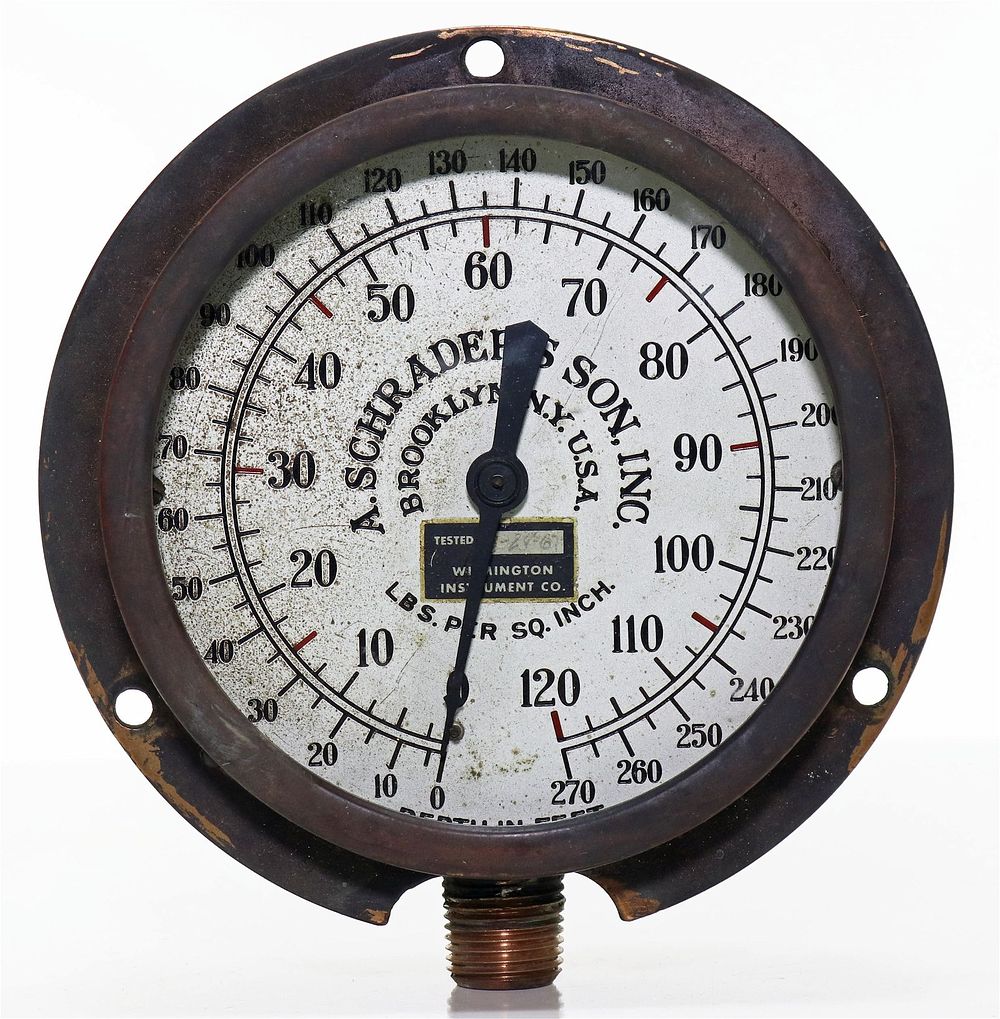 Lot 173: Antique A. Schraders Son Inc Dive Pump Gauge
