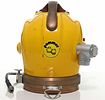 Vintage Pommec Dutch Fiberglass Diving Helmet - Unusual. This is a fascinating and visually Image - 4
