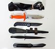 Grouping Of 4 Vintage Dive Knives. This is a grouping of four vintage knives. The first is a new Image - 1