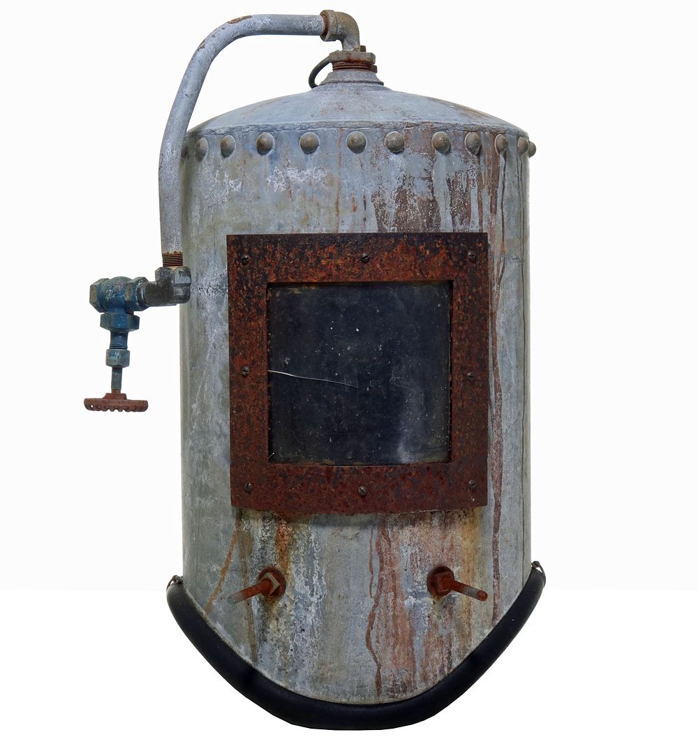 1930s Great Depression Era California Homemade Diving Helmet. During the Great Depression, many 