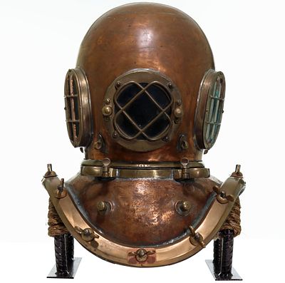 A.J. Morse & Son 1800’s Neck Feed Antique Diving Helmet. The photos alone of this classic and 