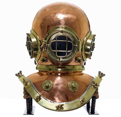 John Date 19th Century Canadian Antique Diving Helmet. This is a beautiful 19th-century diving 
