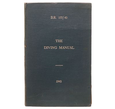 1943 British Navy Admiralty Hardcover Diving Manual. This is an original and very difficult to 