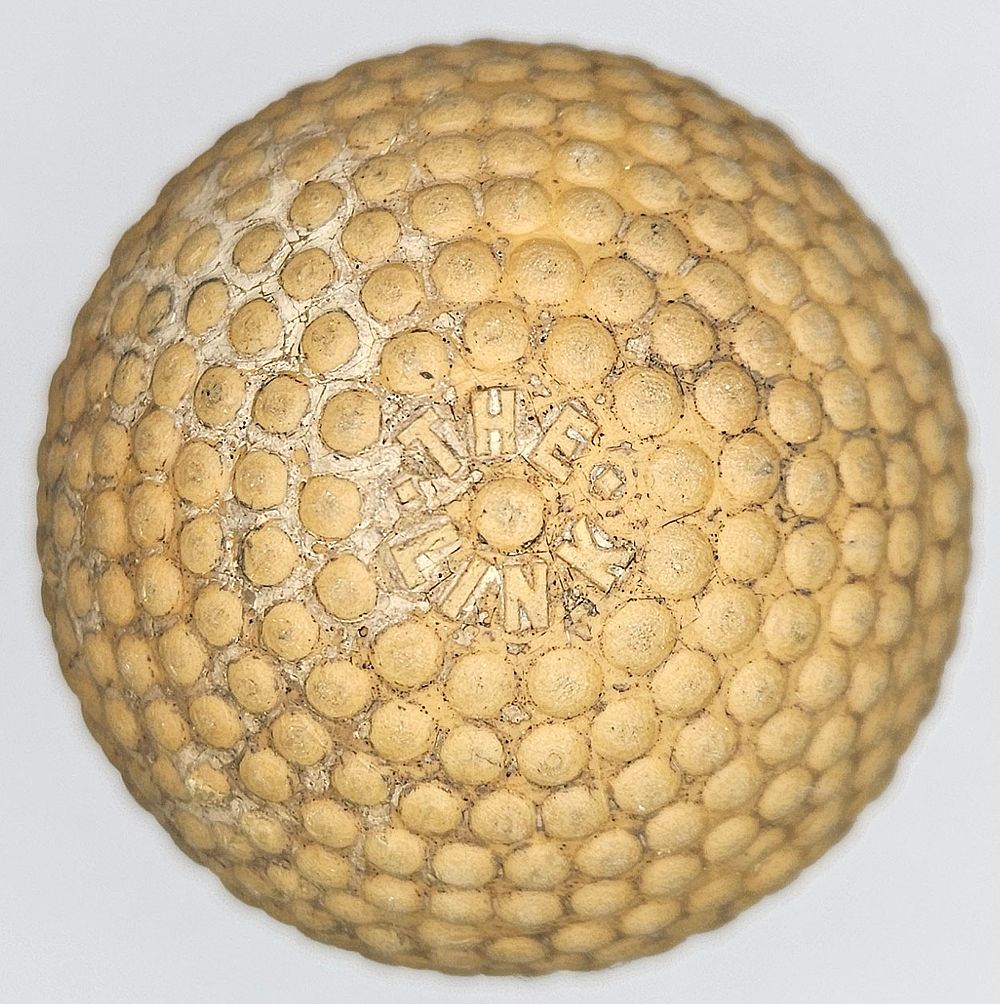 Lot 152: The Link Bramble Pattern Antique Golf Ball