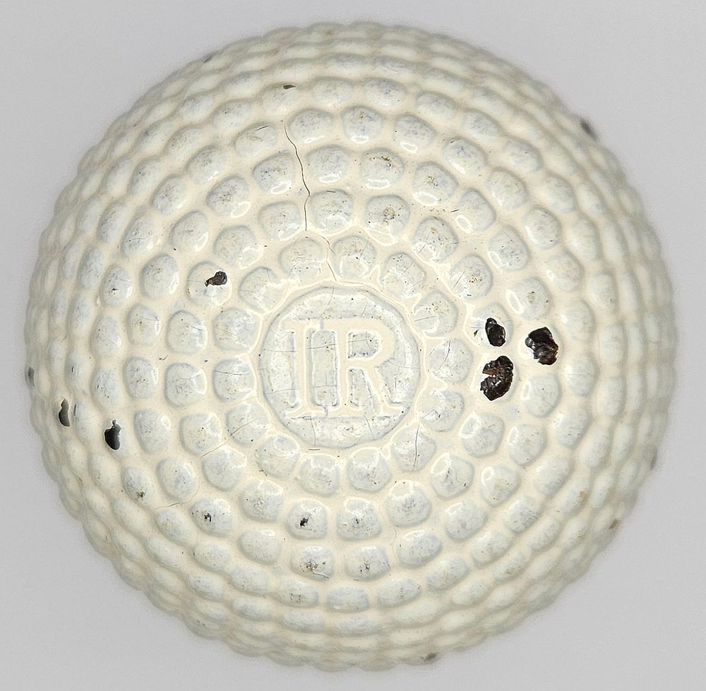 Lot 154: Antique IR Bramble 1890’s – 1910’s Golf Ball