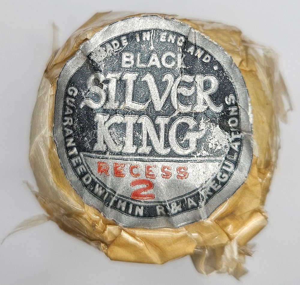 Lot 161: Silvertown Silver King Black Dot Recess Golf Ball With Wrapper
