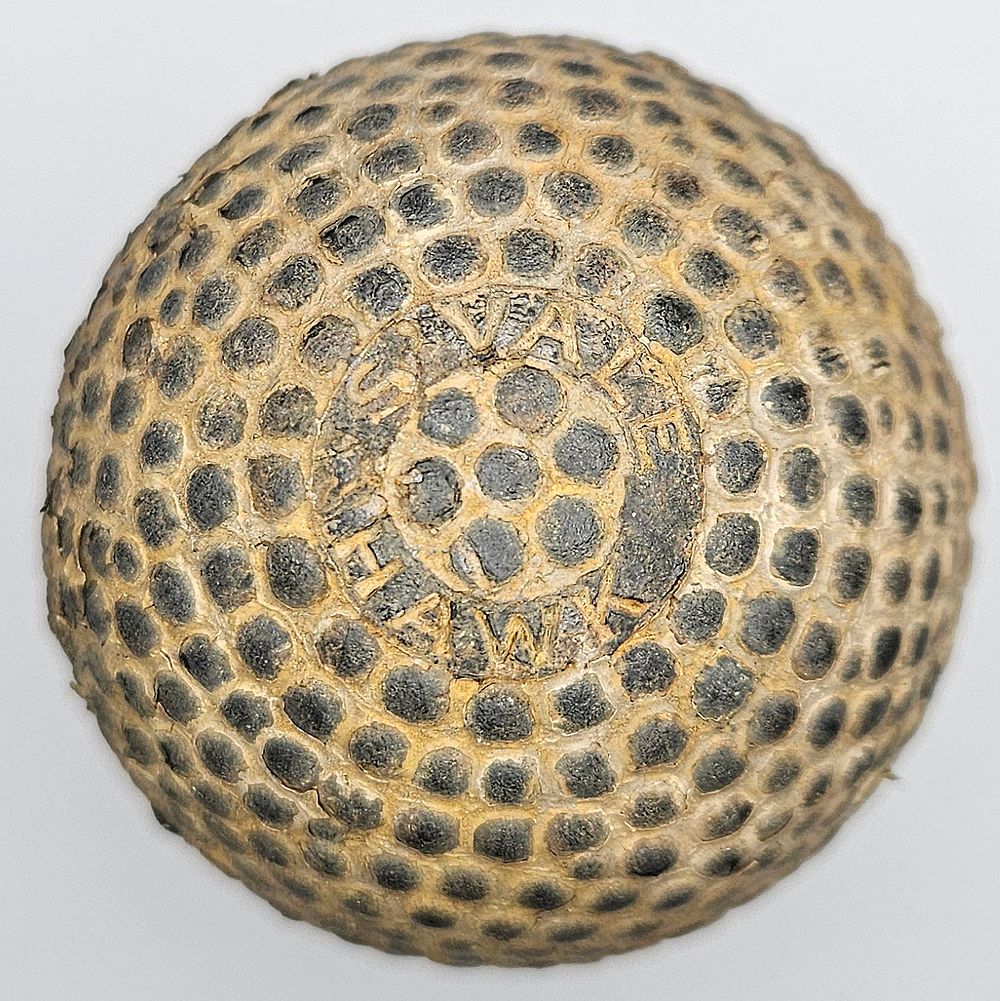 Lot 164: Sivale Hawk Bramble Pattern 1900’s Antique Golf Ball
