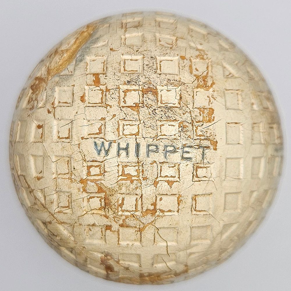 Lot 167: Goodrich Whippet Mesh Pattern Antique Golf Ball 1920’s