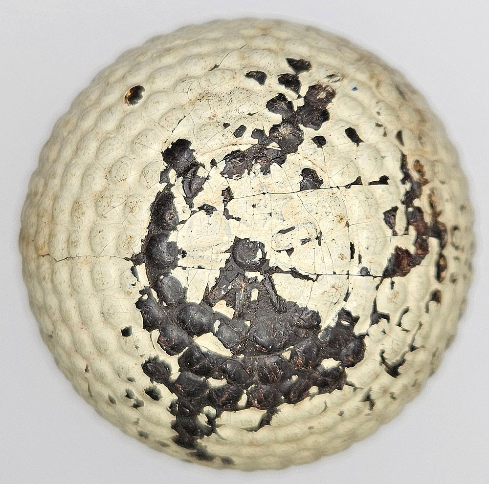 Lot 170: Climax Bramble Pattern Antique Golf Ball Circa 1900