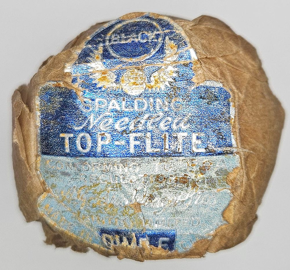 Lot 171: Spalding Black Dot Needled Top Flite Golf Ball in Original Wrapper
