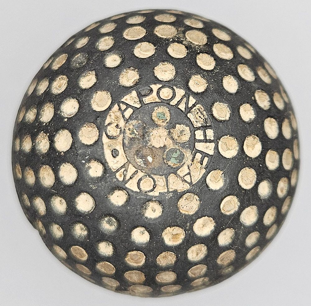 Lot 173: Capon Heaton Round Dimple Pattern English Antique Golf Ball