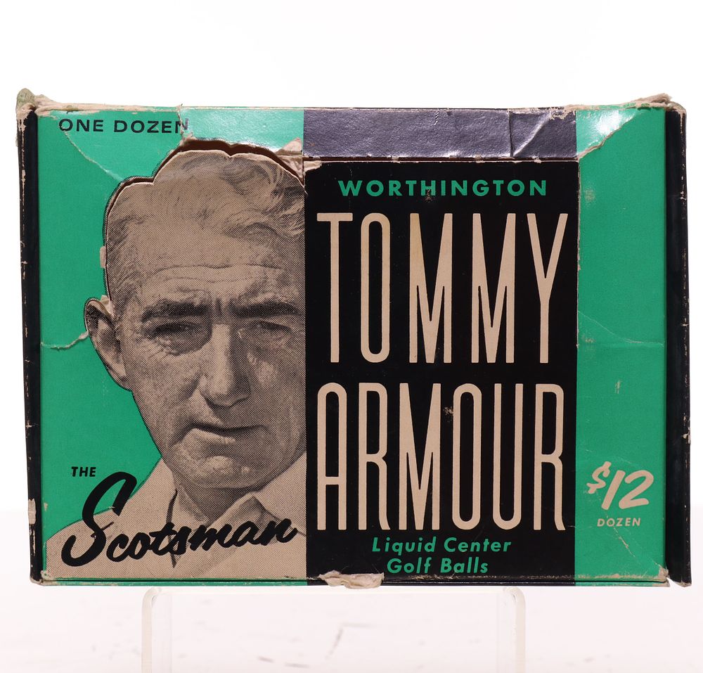 Lot 180: 1960s Tommy Armour Worthington Scotsman Unopened Box Golf Balls