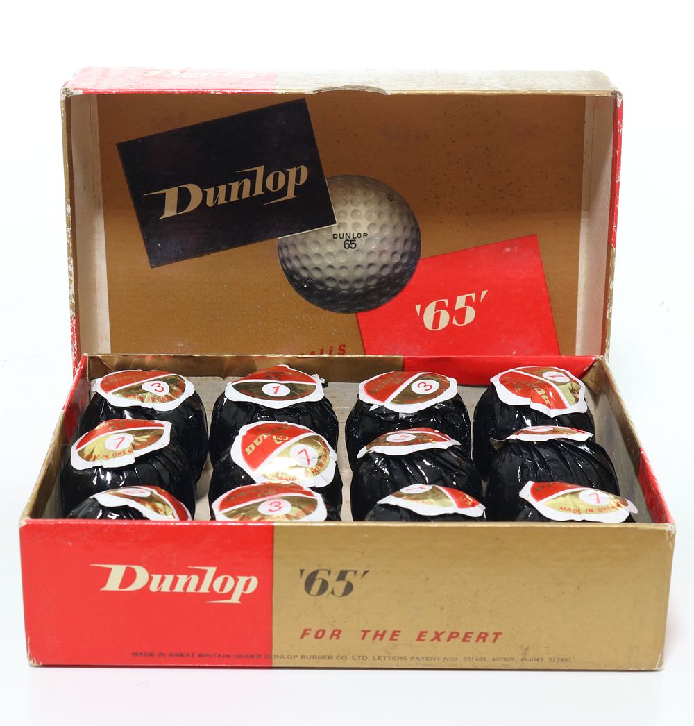 Lot 187: Complete Box of Dunlop ‘65’ American & Canadian Golf Balls