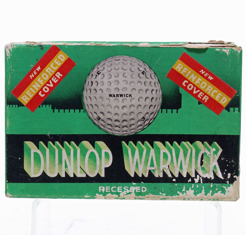 Lot 193: Box of Six Dunlop Warwick 1938 Recessed British Golf Balls