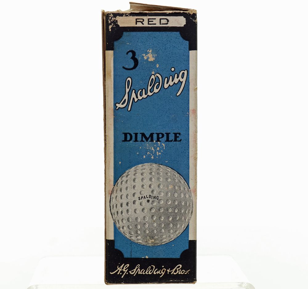 Lot 195: Three Spalding Red Dimple Golf Balls In Original Box
