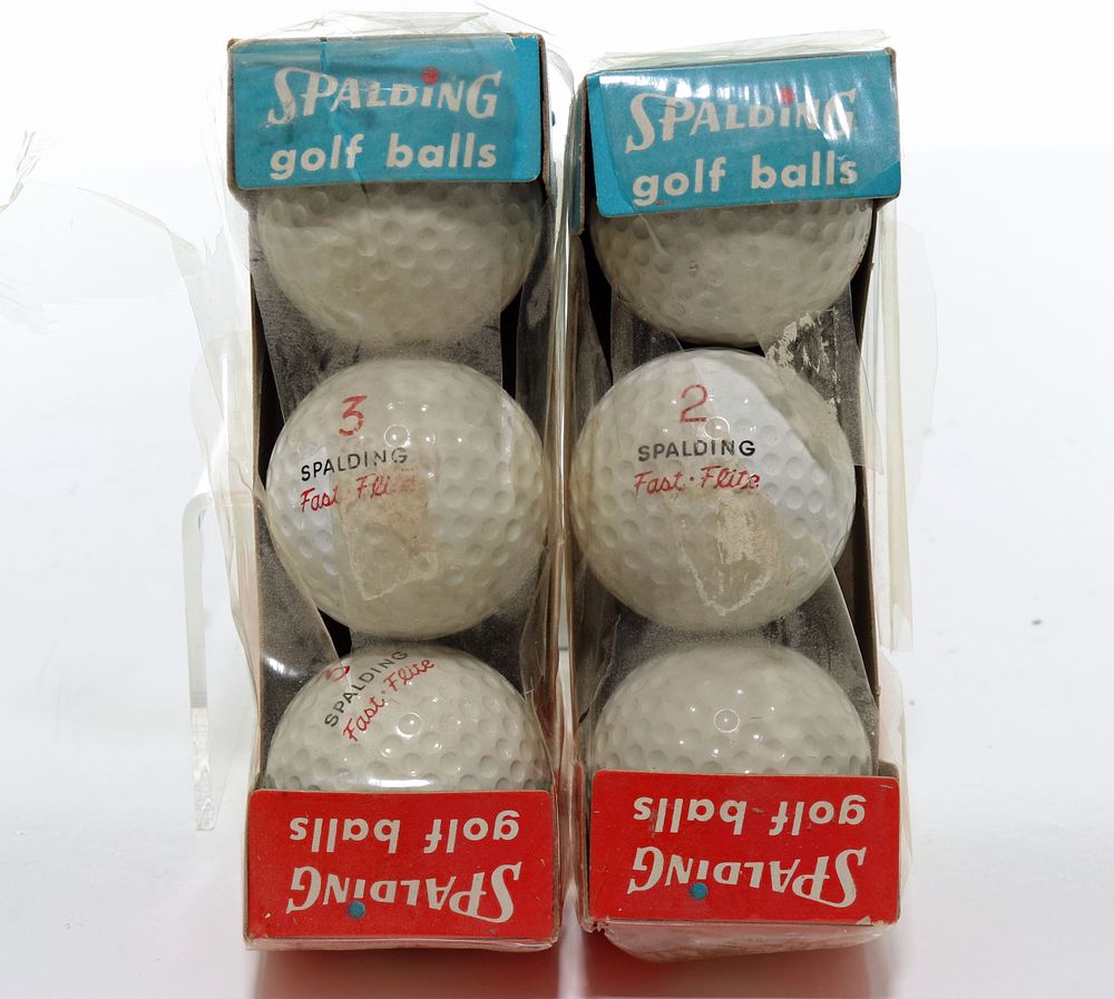Lot 197: Six Spalding Fast Flite Golf Balls In Original Boxes
