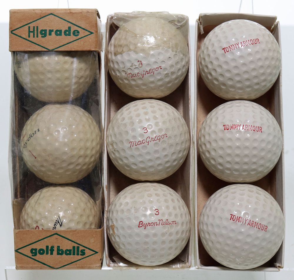 Lot 198: Byron Nelson Tommy Armour Kroydon Thunder Bolt Goll Balls NOS