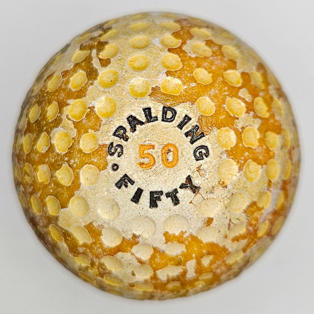 Lot 208: Spalding 50 Fifty Vintage English Golf Ball