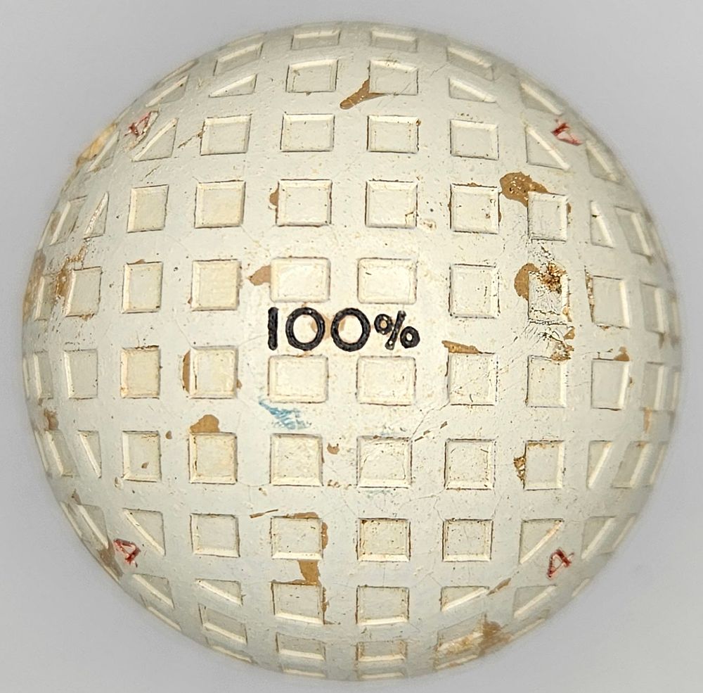 Lot 209: Vintage 100% model Antique Mesh Golf Ball