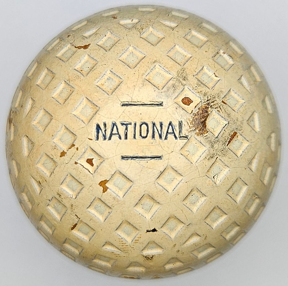 Lot 221: National Surety Mesh 1930’s Antique Golf Ball