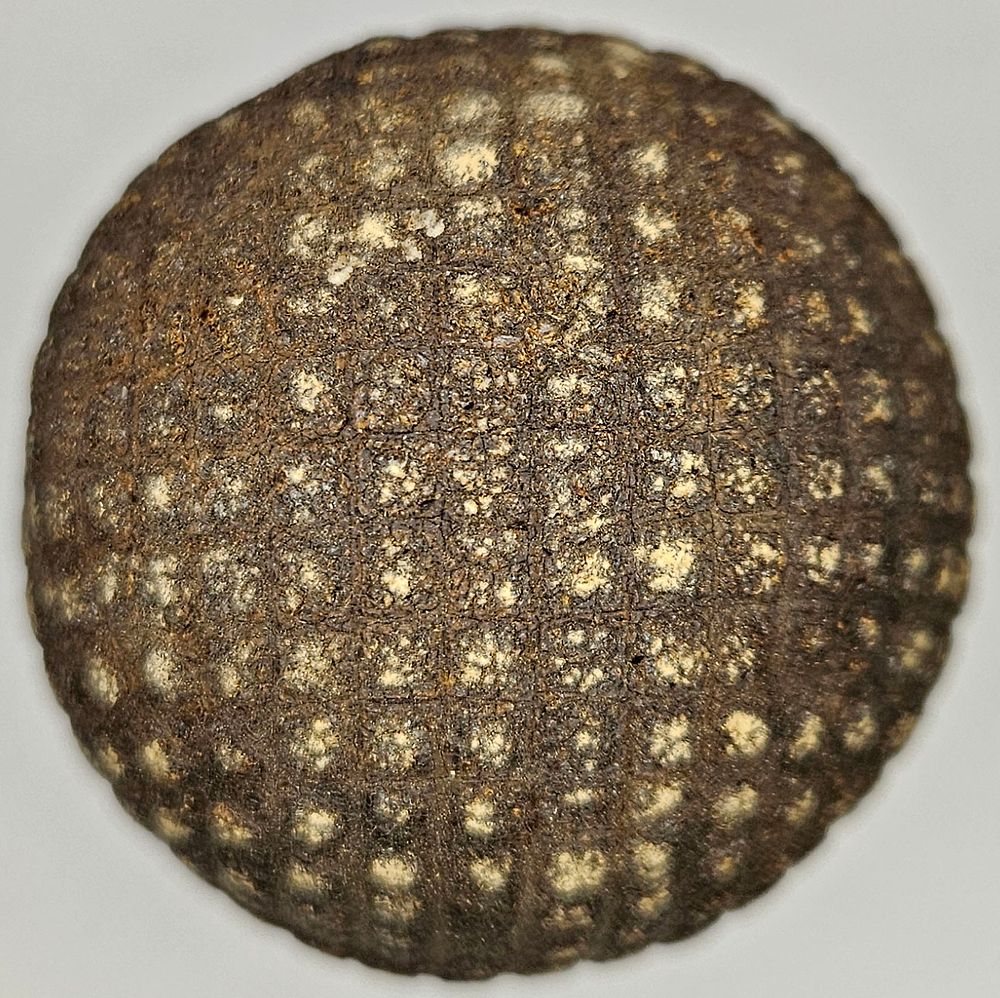 Lot 227: Gutta Percha Square Bramble Antique Golf Ball 1900’s