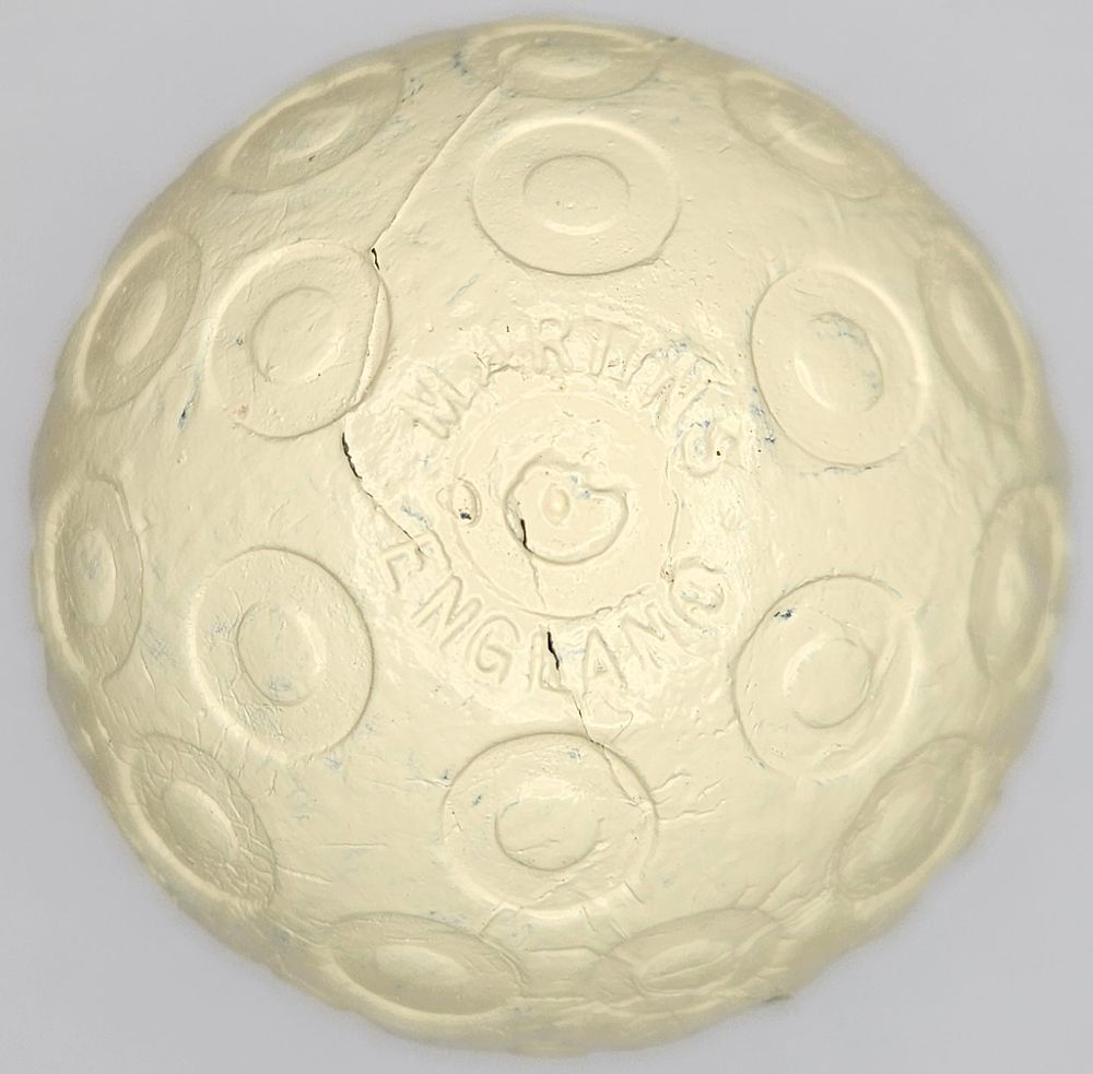 Lot 228: Martins England Zodiac Doughnut Ring Antique Golf Ball 1900’s