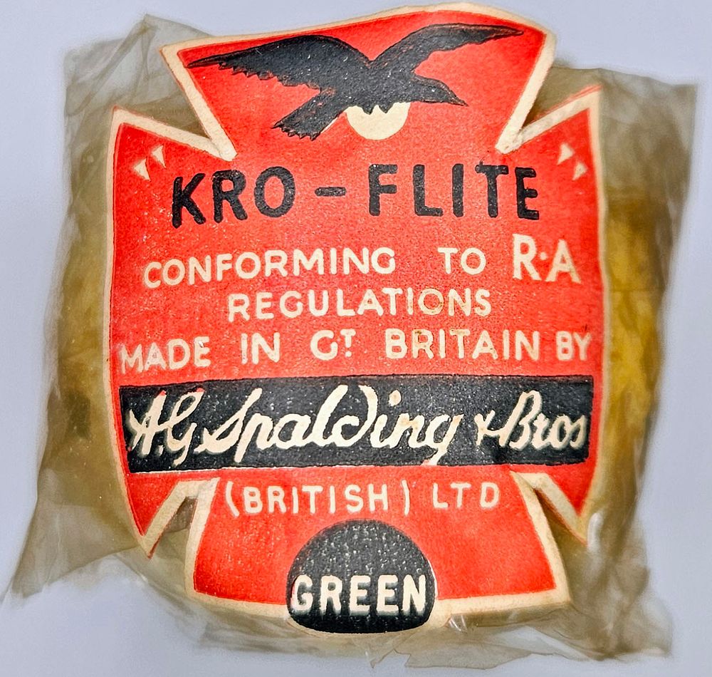 Lot 231: Spalding KRO Flite In Original Wrapper Mesh Antique Golf Ball 1920’s