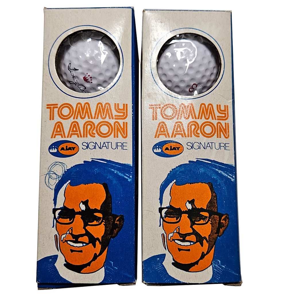 Lot 232: Tommy Aaron Ajay Signature Golf Balls In Original Boxes