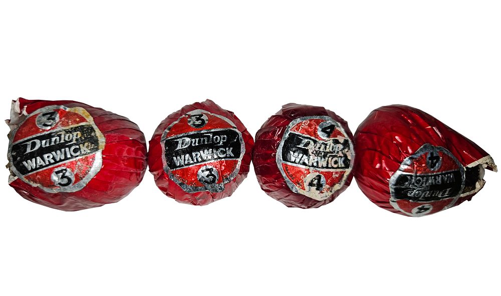 Lot 242: 4 Dunlop Warwick Vintage Golf Balls In Original Wrappers