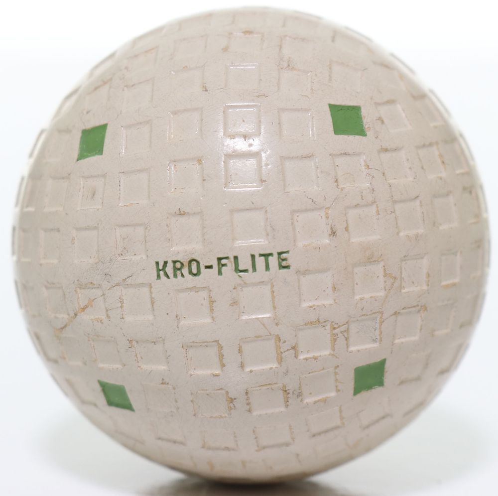 Lot 254: Spalding KRO-Flite Mesh Pattern Antique Golf Ball 1920s