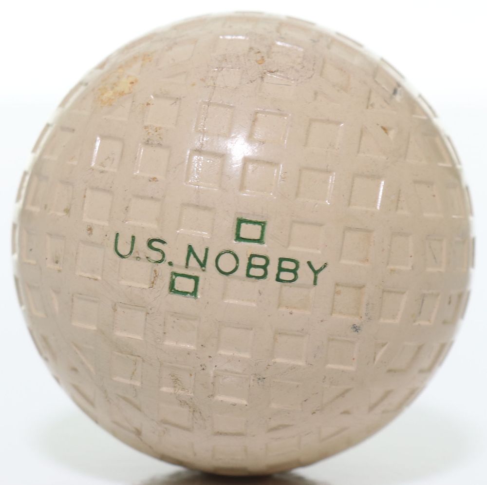 Lot 255: US Royal US Nobby Mesh Pattern Antique Golf Ball 1920s
