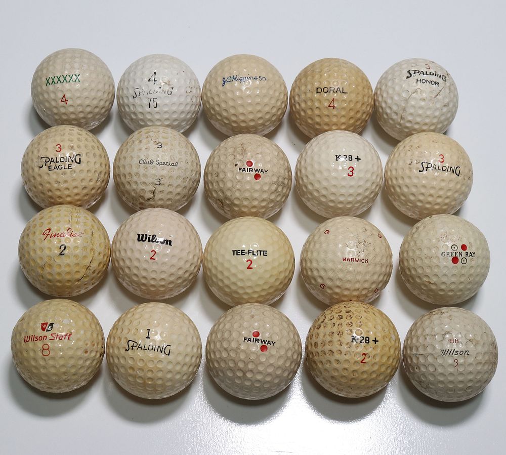 Lot 271: 20 Vintage Golf Balls 1950’s to 1970’s