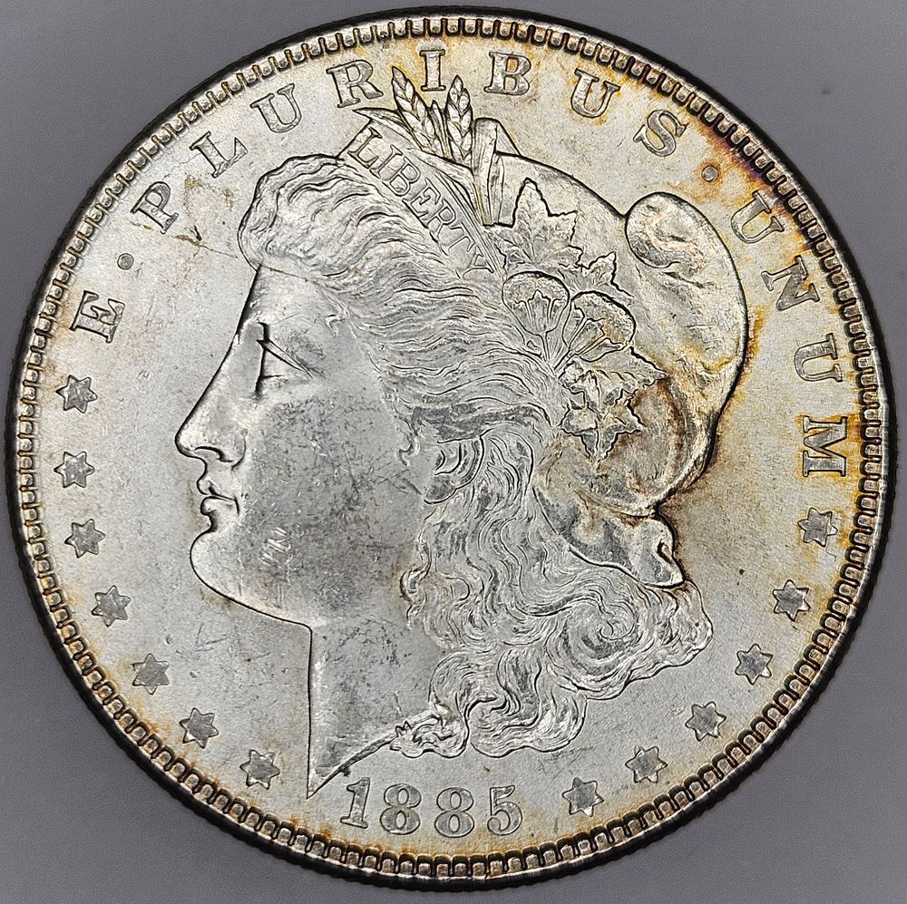 Lot 293: 1885 P Morgan Dollar Uncirculated Silver Coin