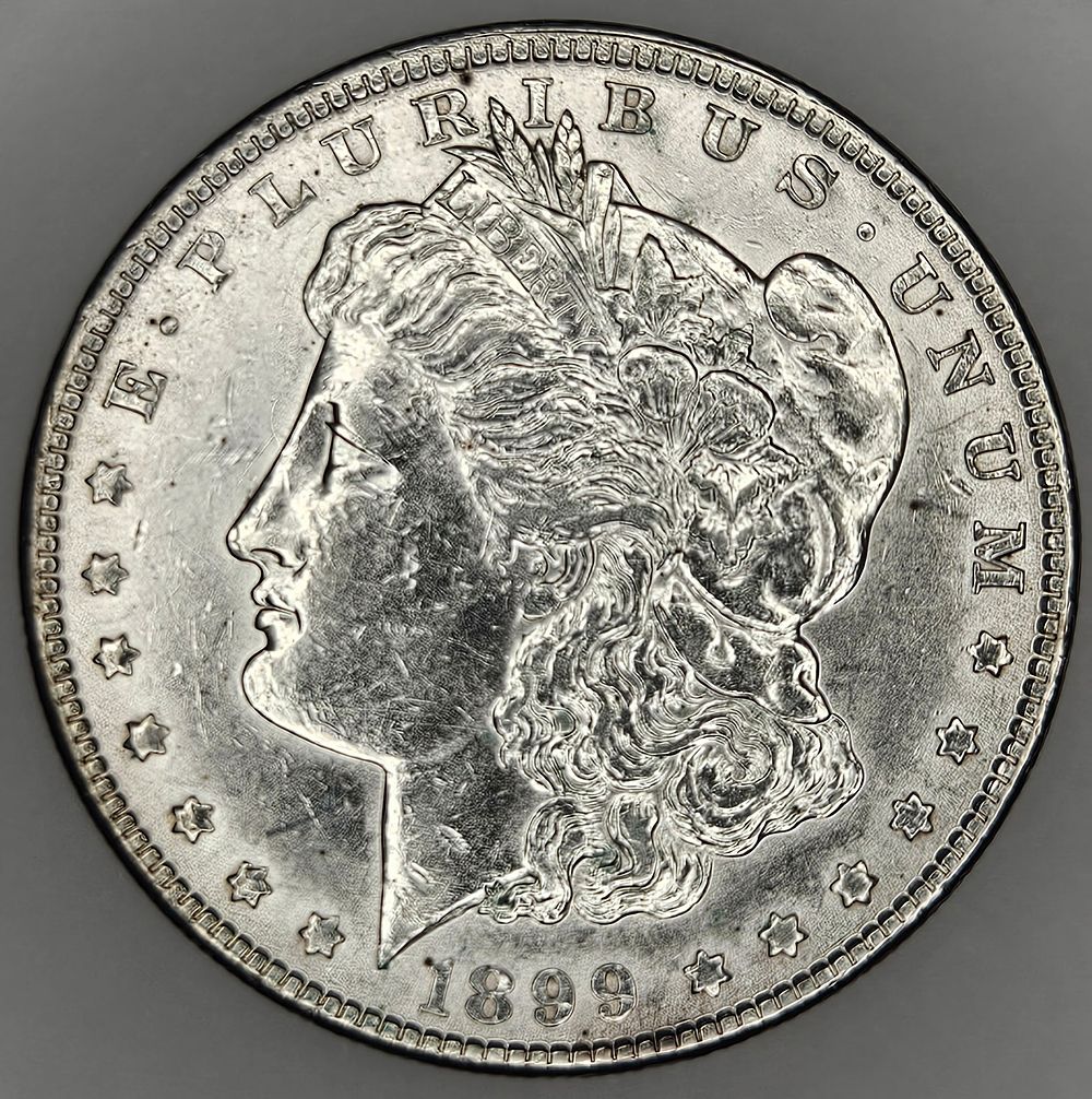 Lot 296: 1899 P Morgan Dollar Very Nice Silver Coin