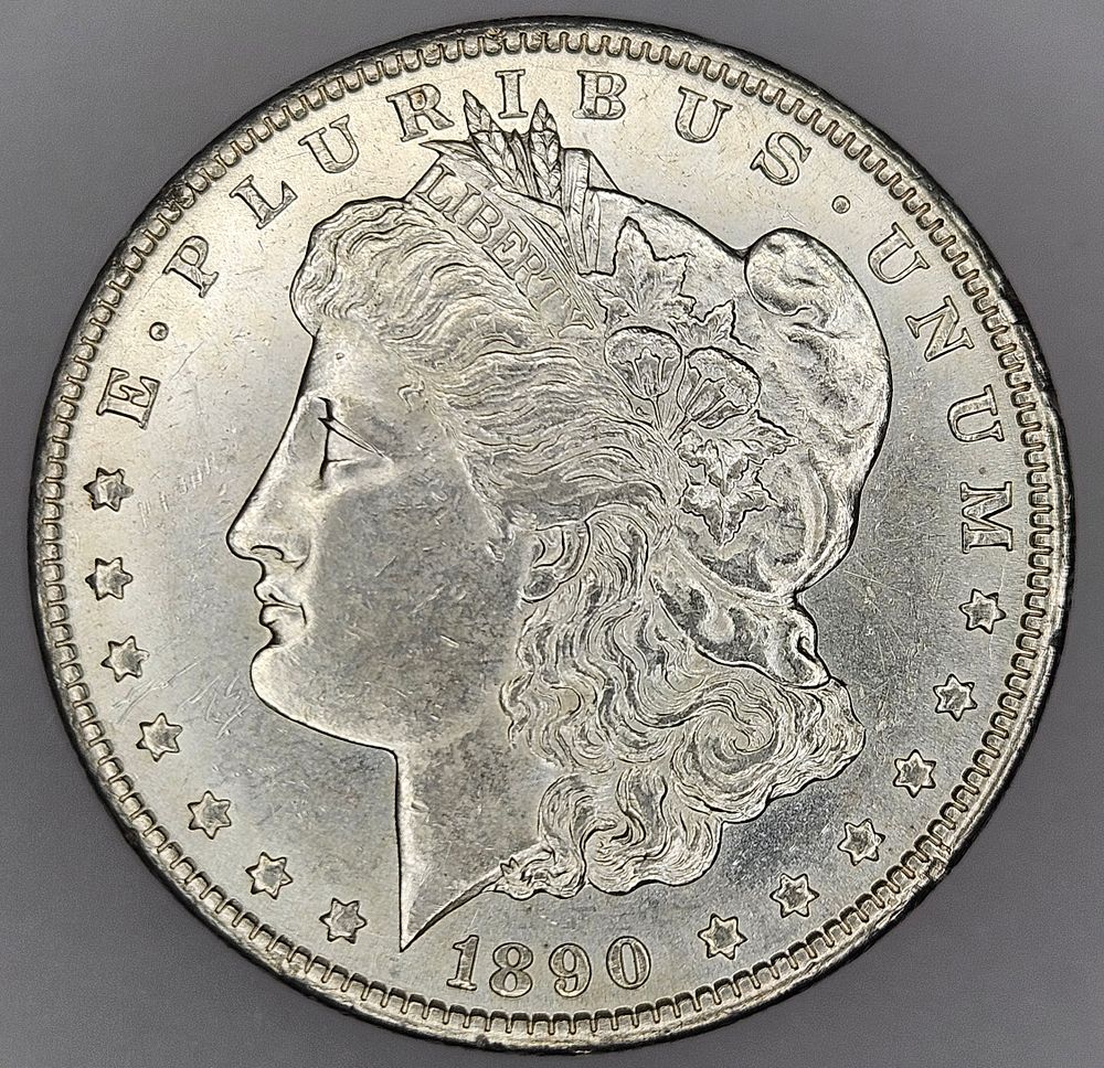 Lot 299: 1890 CC Carson City Silver Morgan Dollar