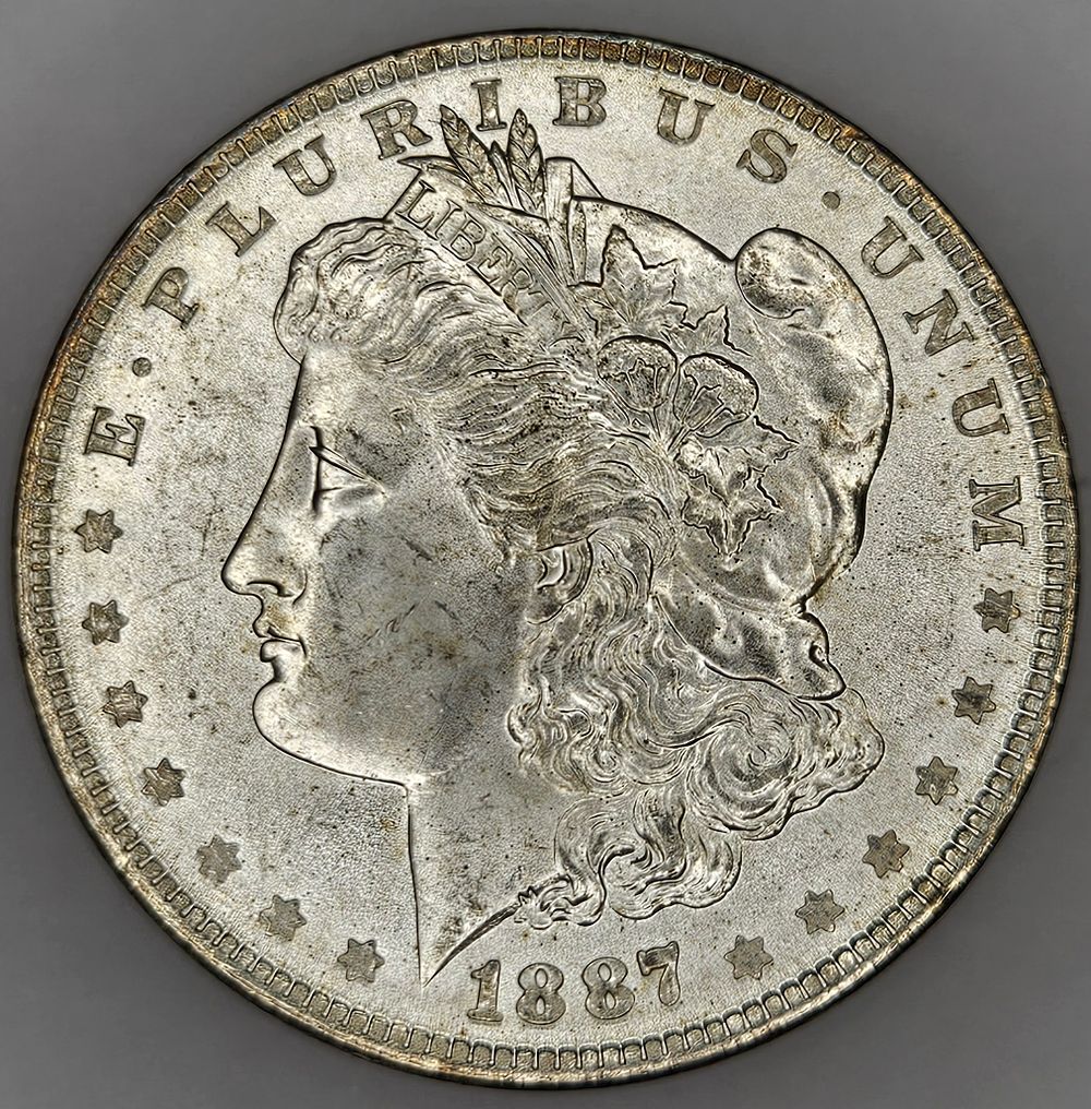 Lot 302: 1887 P Morgan Silver Dollar